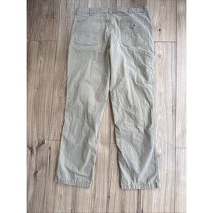 Carhartt Carpenter Relaxed Fit Twill Work Pants Men's Size 38x34 Khaki Workwear